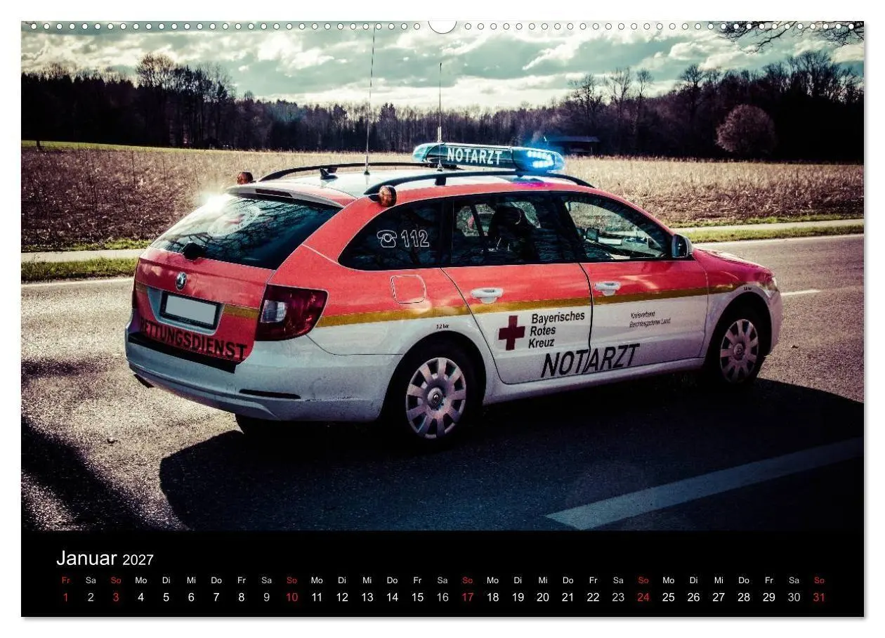 Bild: 9783594170335 | Einsatzfahrzeuge - Bayern (Wandkalender 2027 DIN A2 quer), CALVENDO...