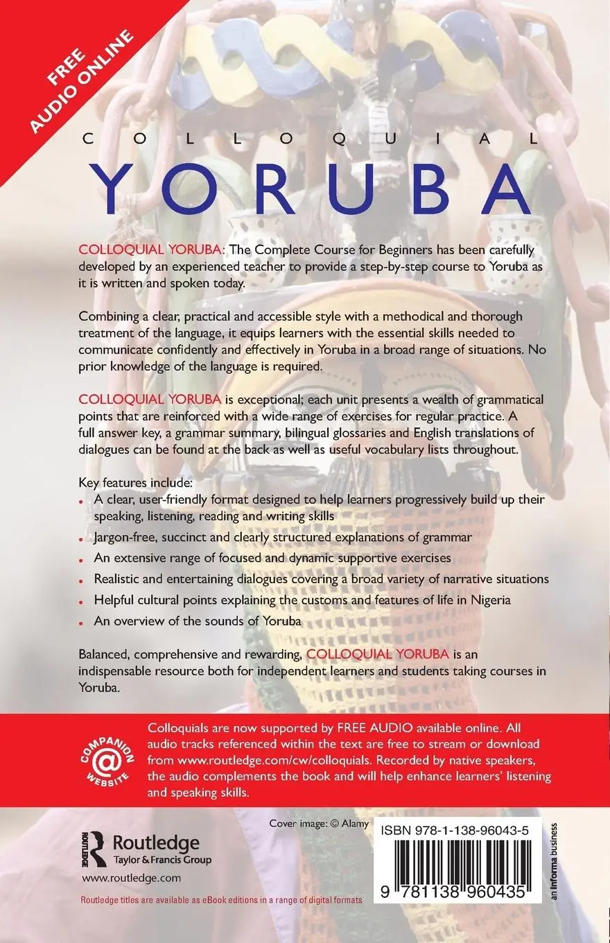 Rückseite: 9781138960435 | Colloquial Yoruba | The Complete Course for Beginners | Schleicher
