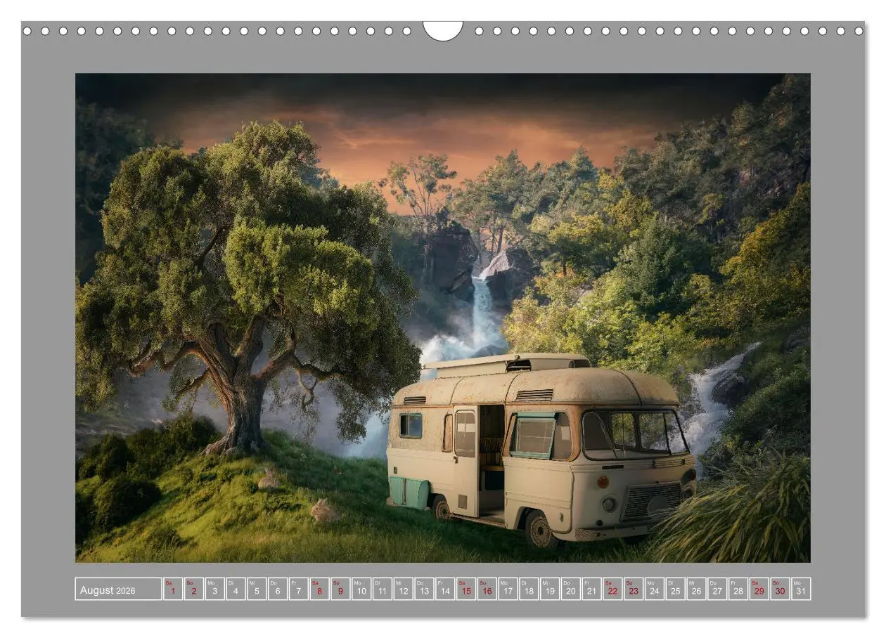 Bild: 9783457540435 | Camping macht glücklich! (Wandkalender 2026 DIN A3 quer), CALVENDO...