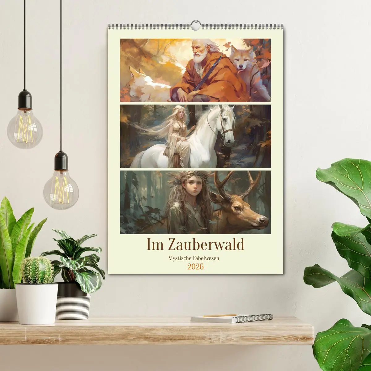 Bild: 9783516320435 | Im Zauberwald. Mystische Fabelwesen (Wandkalender 2026 DIN A2...