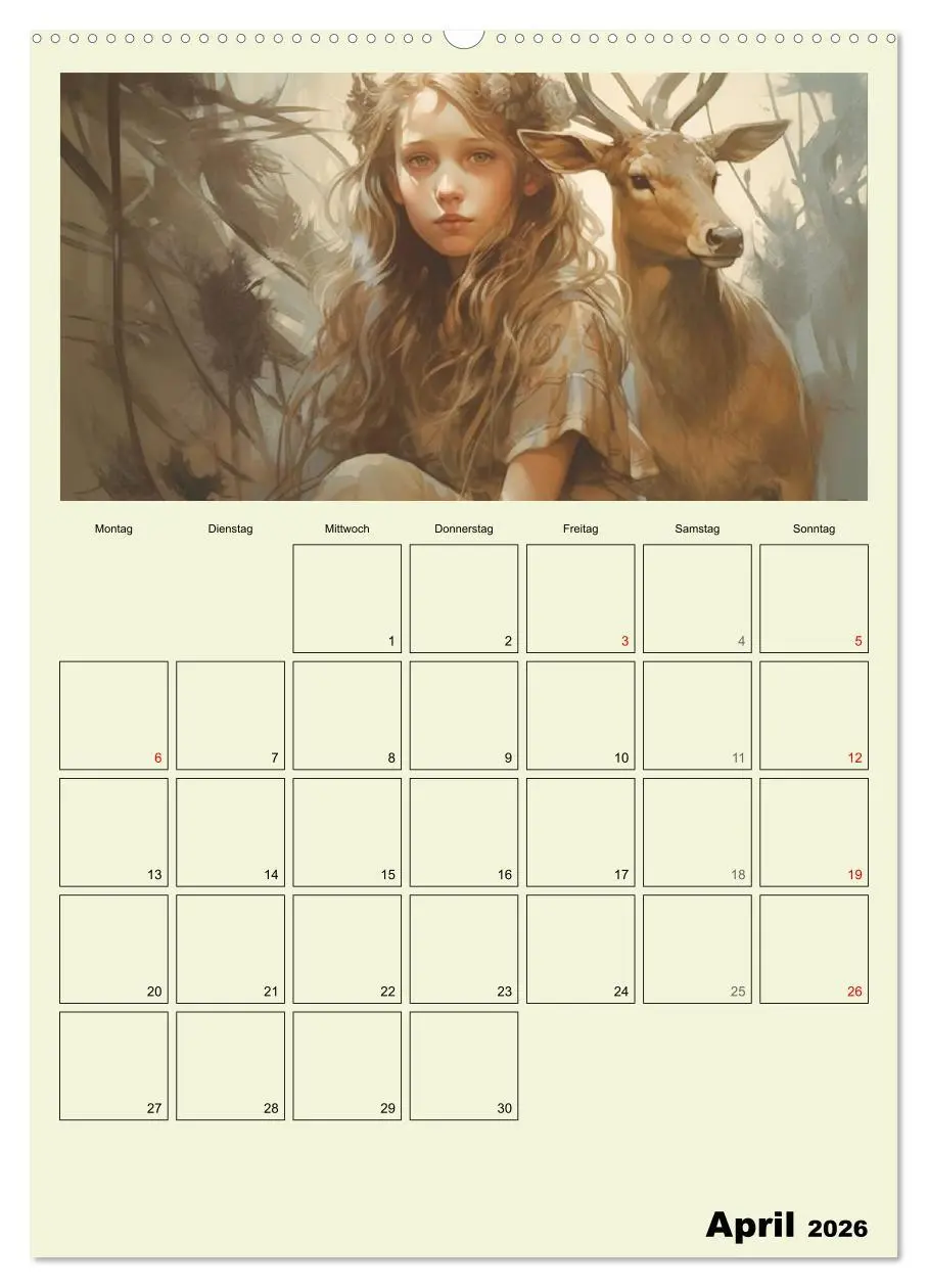 Bild: 9783516320435 | Im Zauberwald. Mystische Fabelwesen (Wandkalender 2026 DIN A2...