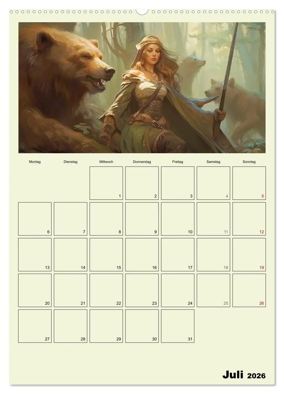 Bild: 9783516320435 | Im Zauberwald. Mystische Fabelwesen (Wandkalender 2026 DIN A2...
