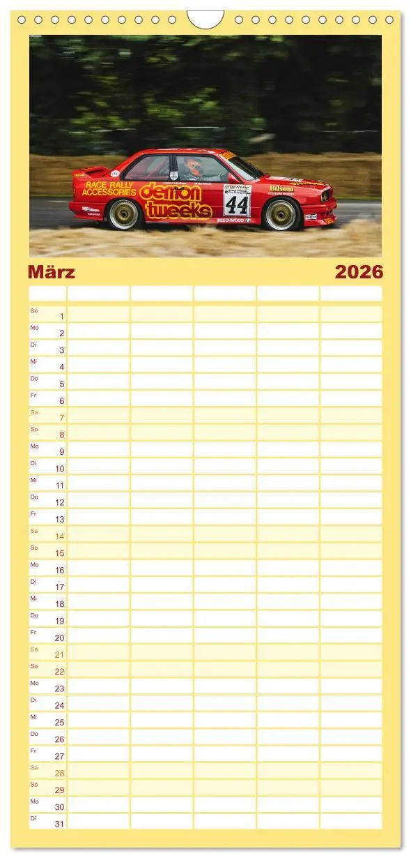 Bild: 9783516490435 | Familienplaner 2026 - Rally Ikonen mit 5 Spalten (Wandkalender, 21...