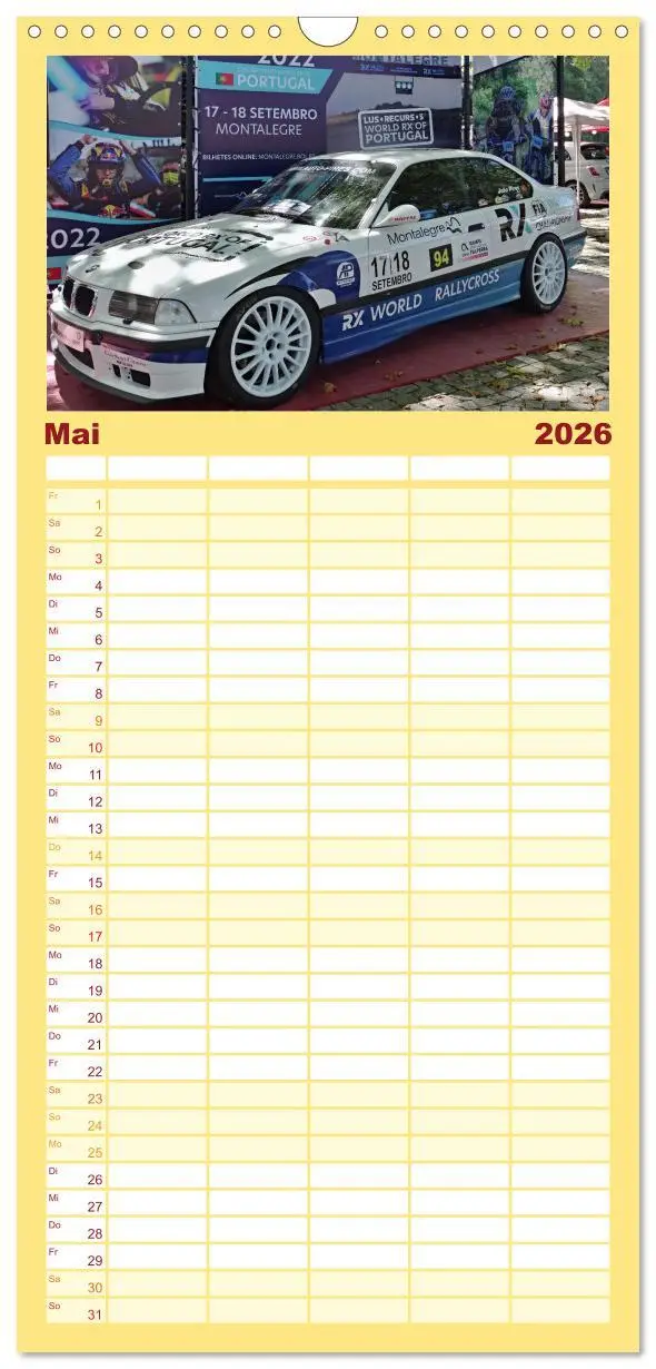 Bild: 9783516490435 | Familienplaner 2026 - Rally Ikonen mit 5 Spalten (Wandkalender, 21...