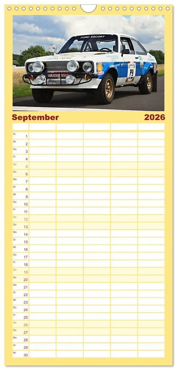 Bild: 9783516490435 | Familienplaner 2026 - Rally Ikonen mit 5 Spalten (Wandkalender, 21...