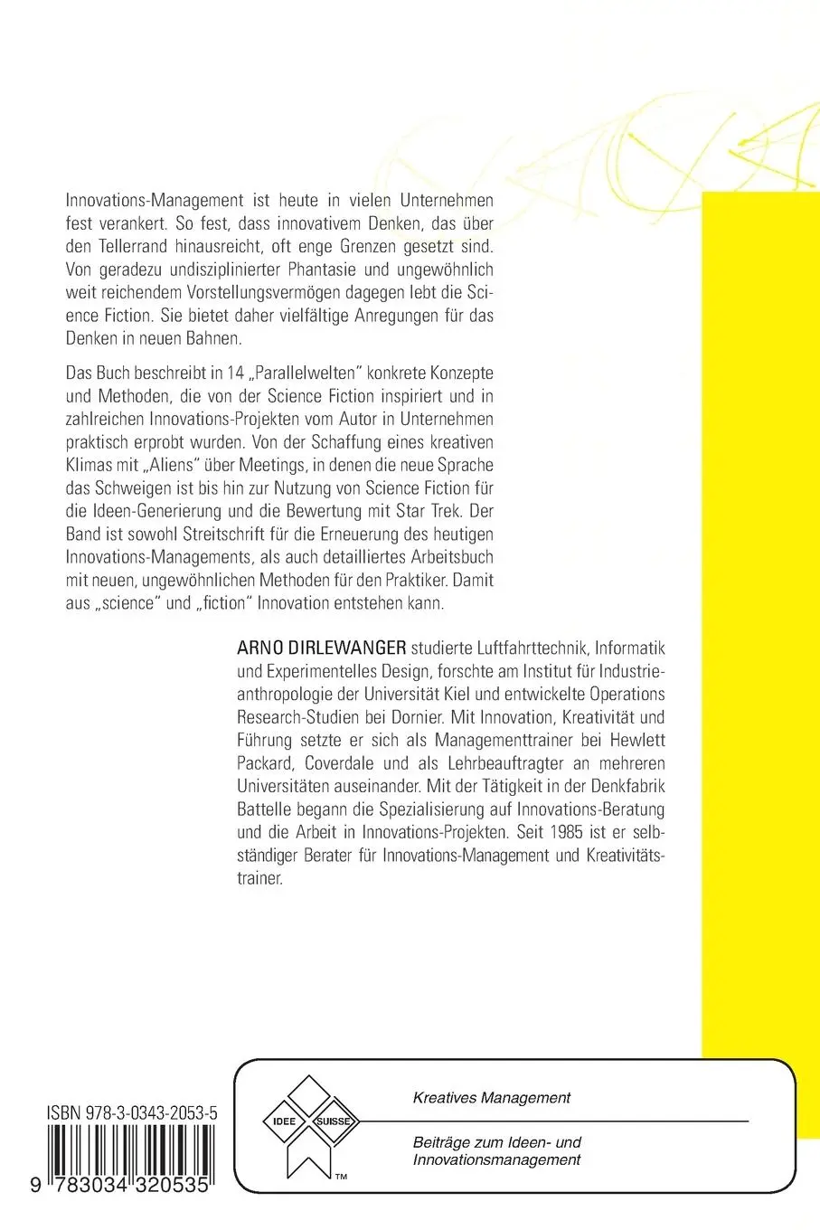 Rückseite: 9783034320535 | Innovation der Innovation | Arno Dirlewanger | Taschenbuch | 252 S.