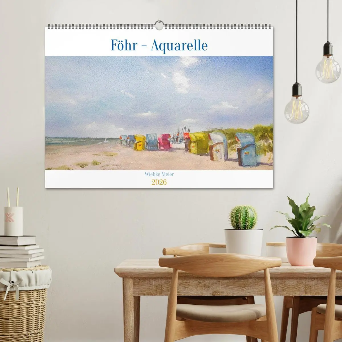 Bild: 9783457390535 | Föhr - Aquarelle (Wandkalender 2026 DIN A2 quer), CALVENDO...