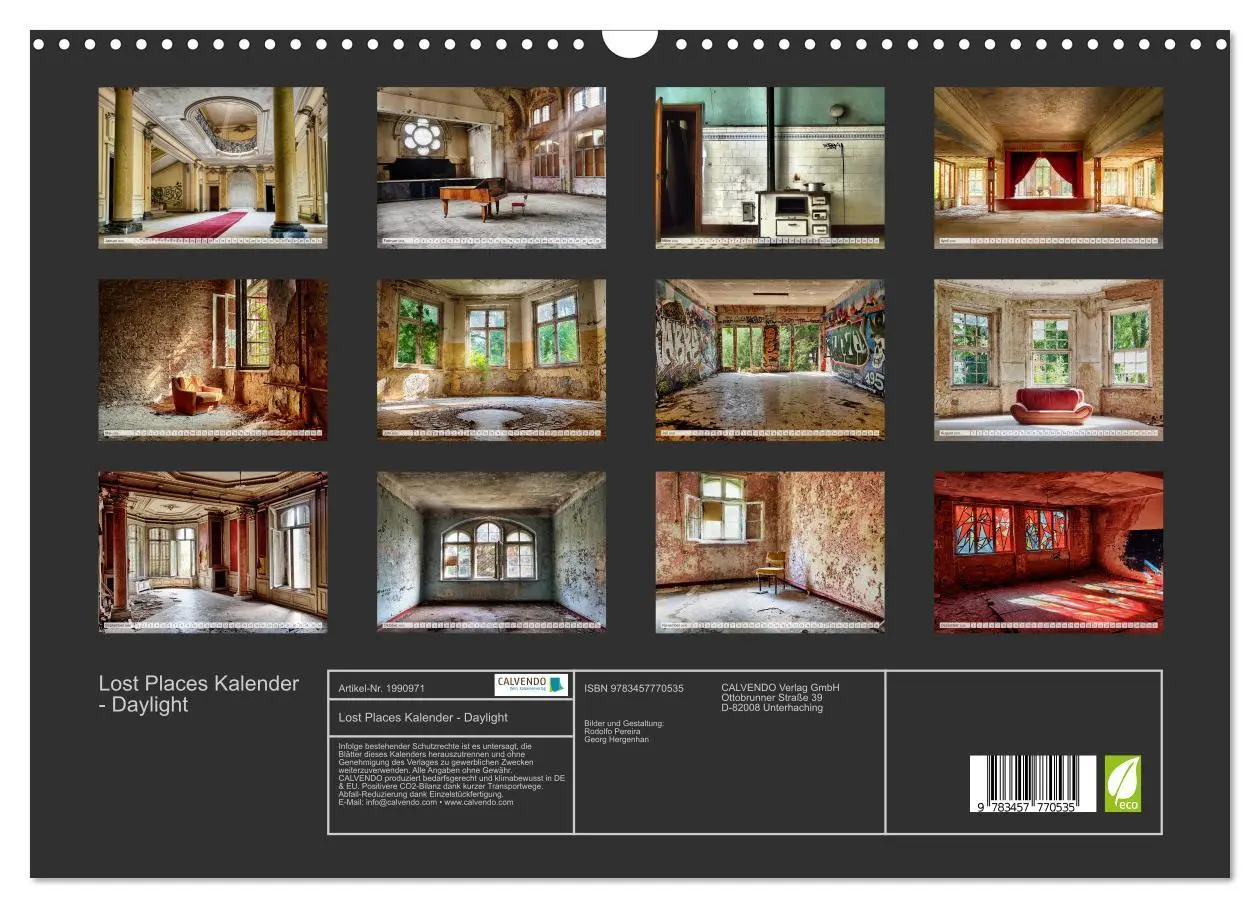 Bild: 9783457770535 | Lost Places Kalender - Daylight (Wandkalender 2026 DIN A3 quer),...