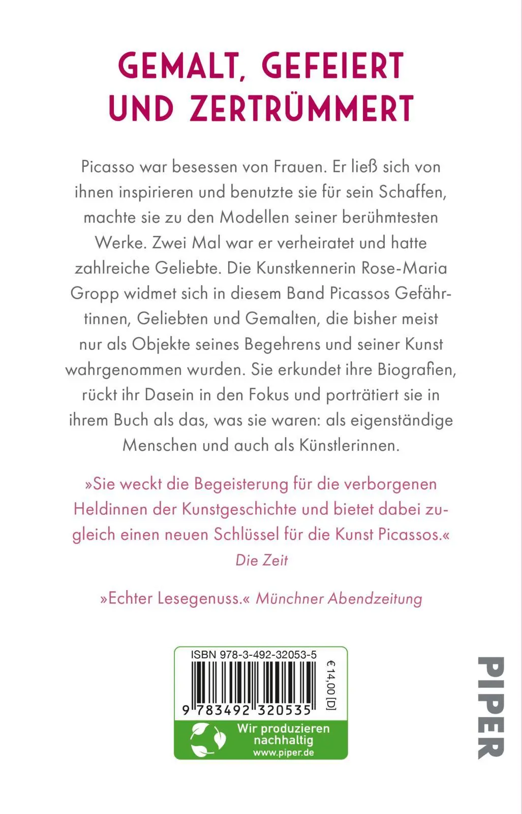 Rückseite: 9783492320535 | 'Göttinnen und Fußabstreifer' | Rose-Maria Gropp | Taschenbuch | 2024