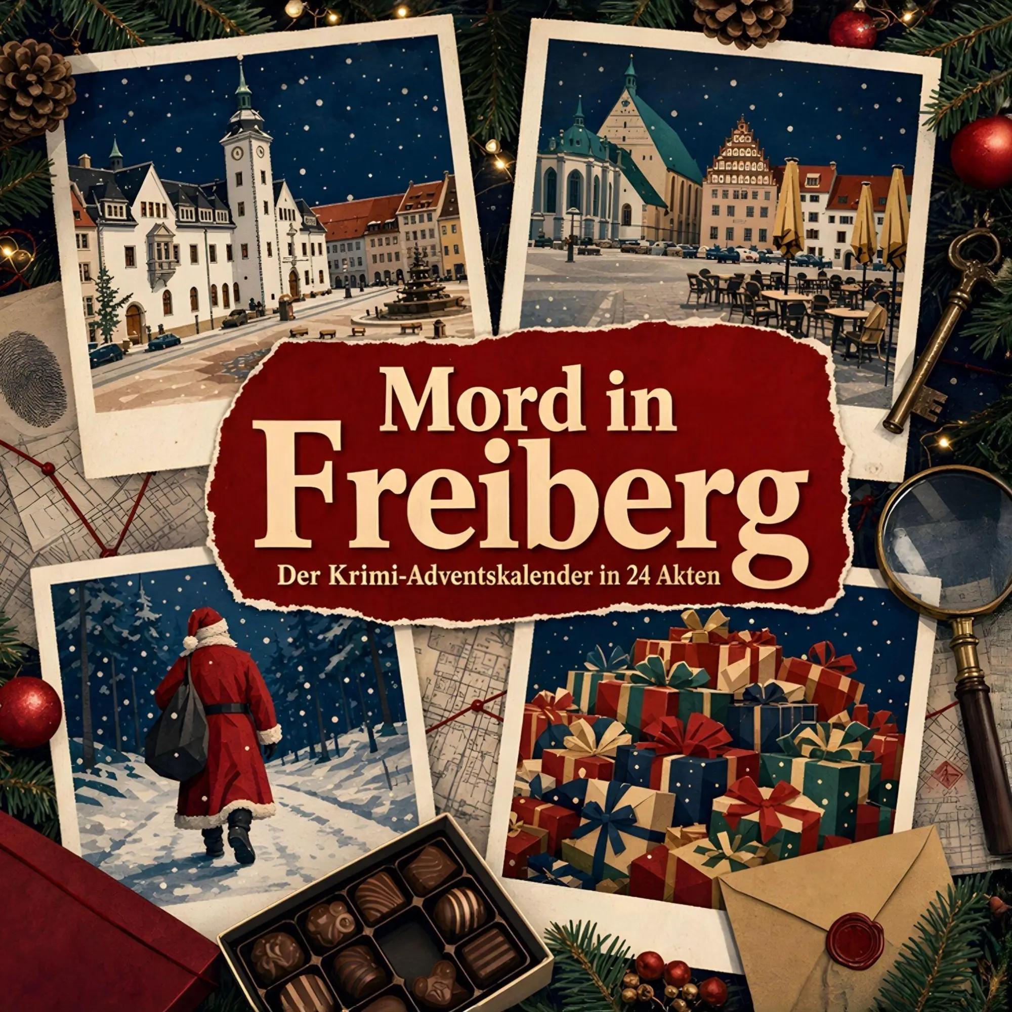 Cover: 9783696120535 | Mord in Freiberg | Der Krimi-Adventskalender in 24 Akten | Günther