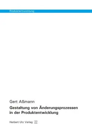 Cover: 9783831680535 | Gestaltung von Änderungsprozessen in der Produktentwicklung | Aßmann