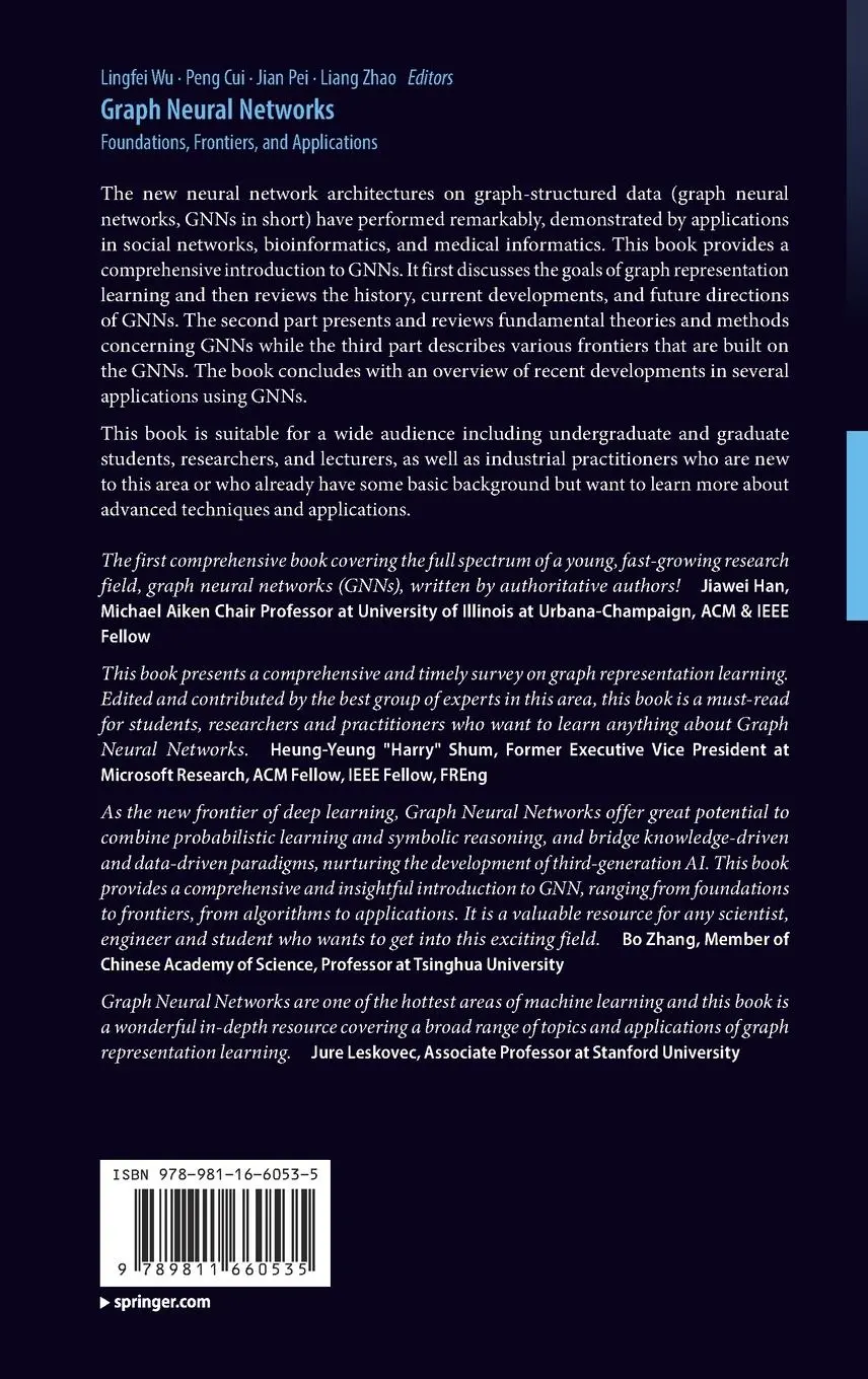 Rückseite: 9789811660535 | Graph Neural Networks: Foundations, Frontiers, and Applications | Buch