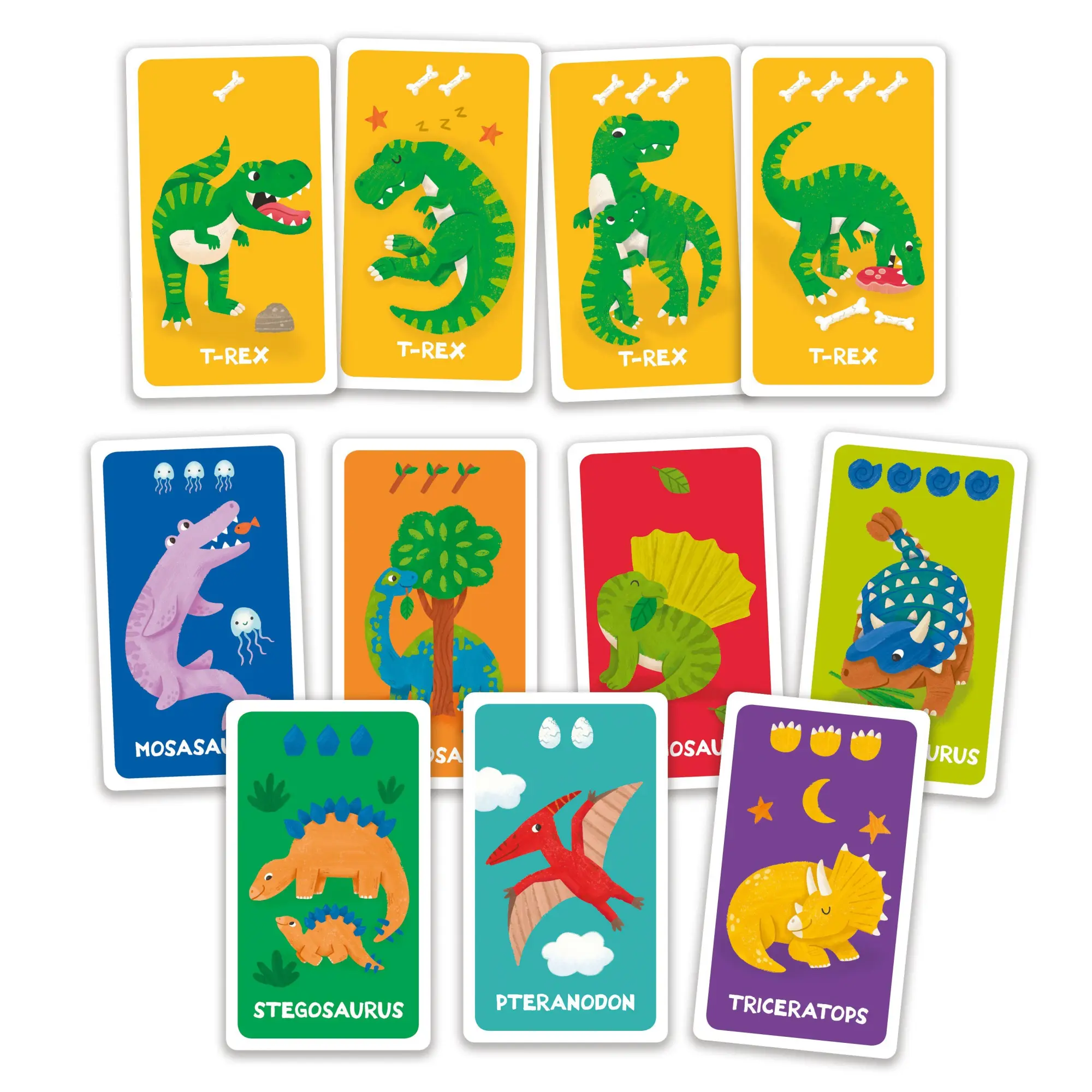 Bild: 4260671130635 | Quartett - Dinos | Buntes Kartenspiel für Kinder ab 5 Jahren | Spiel