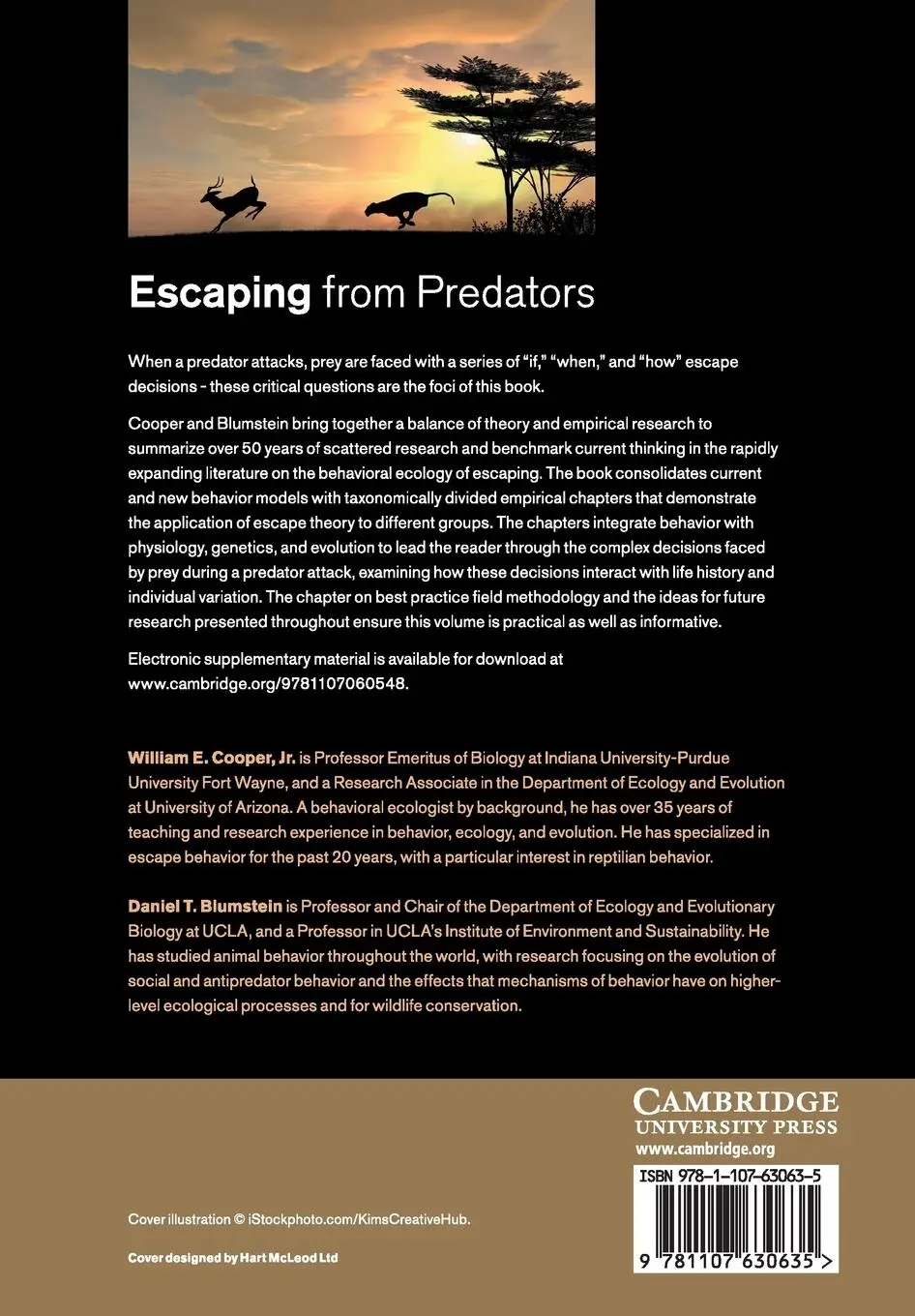 Rückseite: 9781107630635 | Escaping From Predators | Jr William E. Cooper (u. a.) | Taschenbuch