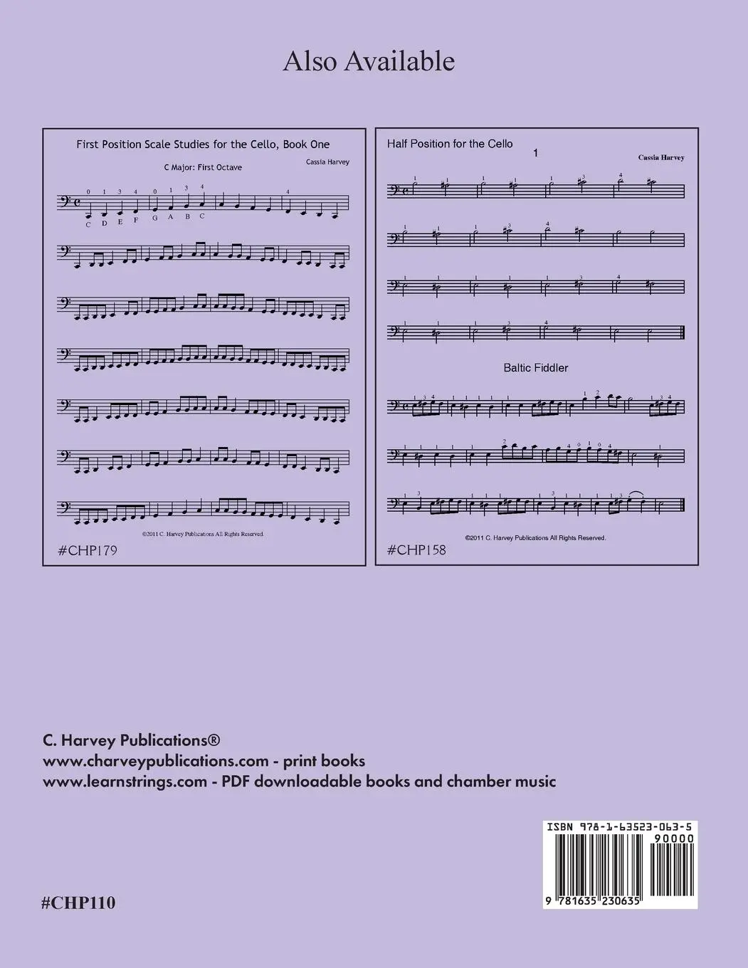 Rückseite: 9781635230635 | Beginning Technique for the Cello | Cassia Harvey | Taschenbuch | 2018