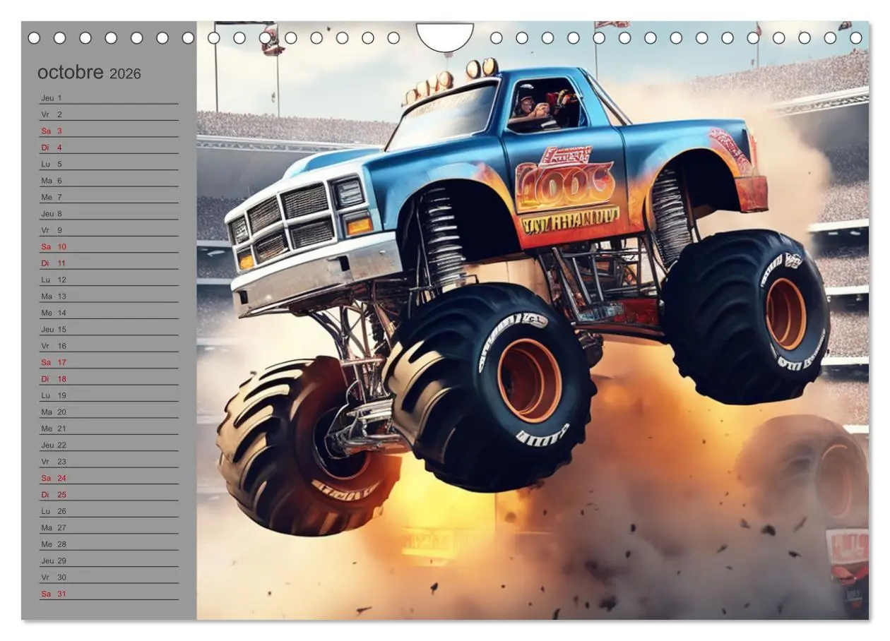 Bild: 9783516540635 | Monster trucks La confrontation ultime (Calendrier mural 2026 DIN...