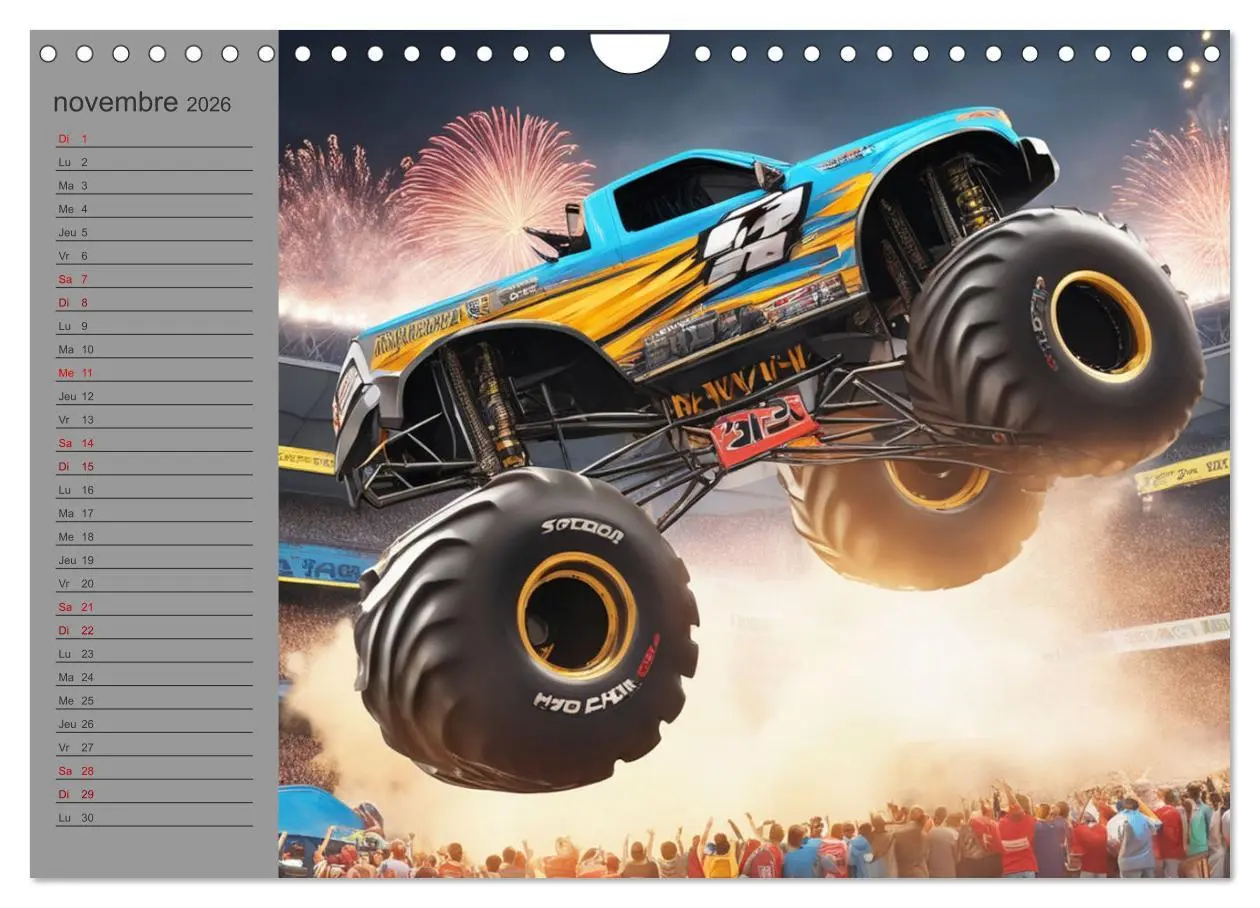 Bild: 9783516540635 | Monster trucks La confrontation ultime (Calendrier mural 2026 DIN...