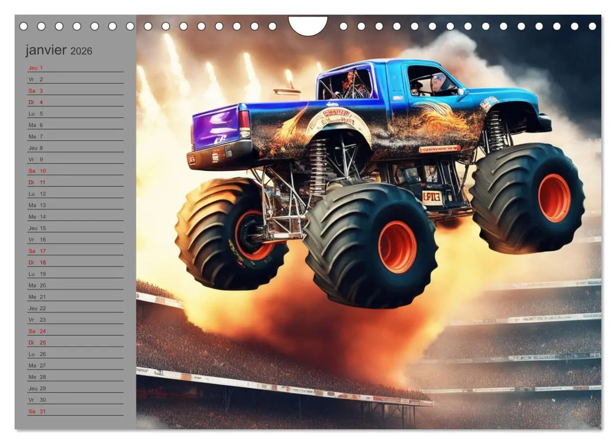 Bild: 9783516540635 | Monster trucks La confrontation ultime (Calendrier mural 2026 DIN...