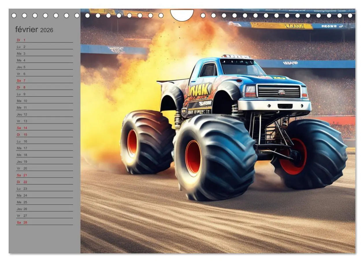 Bild: 9783516540635 | Monster trucks La confrontation ultime (Calendrier mural 2026 DIN...