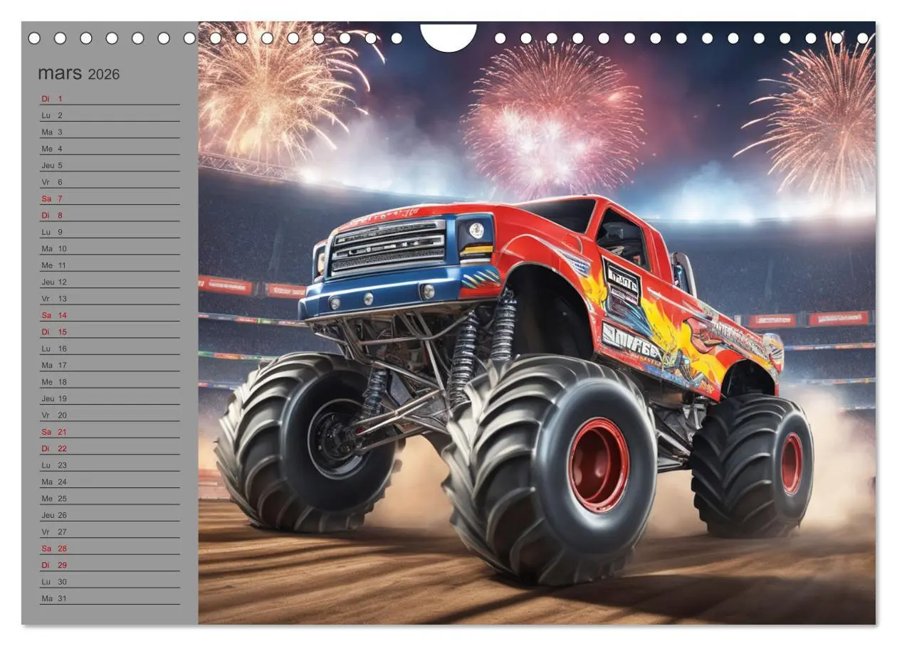 Bild: 9783516540635 | Monster trucks La confrontation ultime (Calendrier mural 2026 DIN...