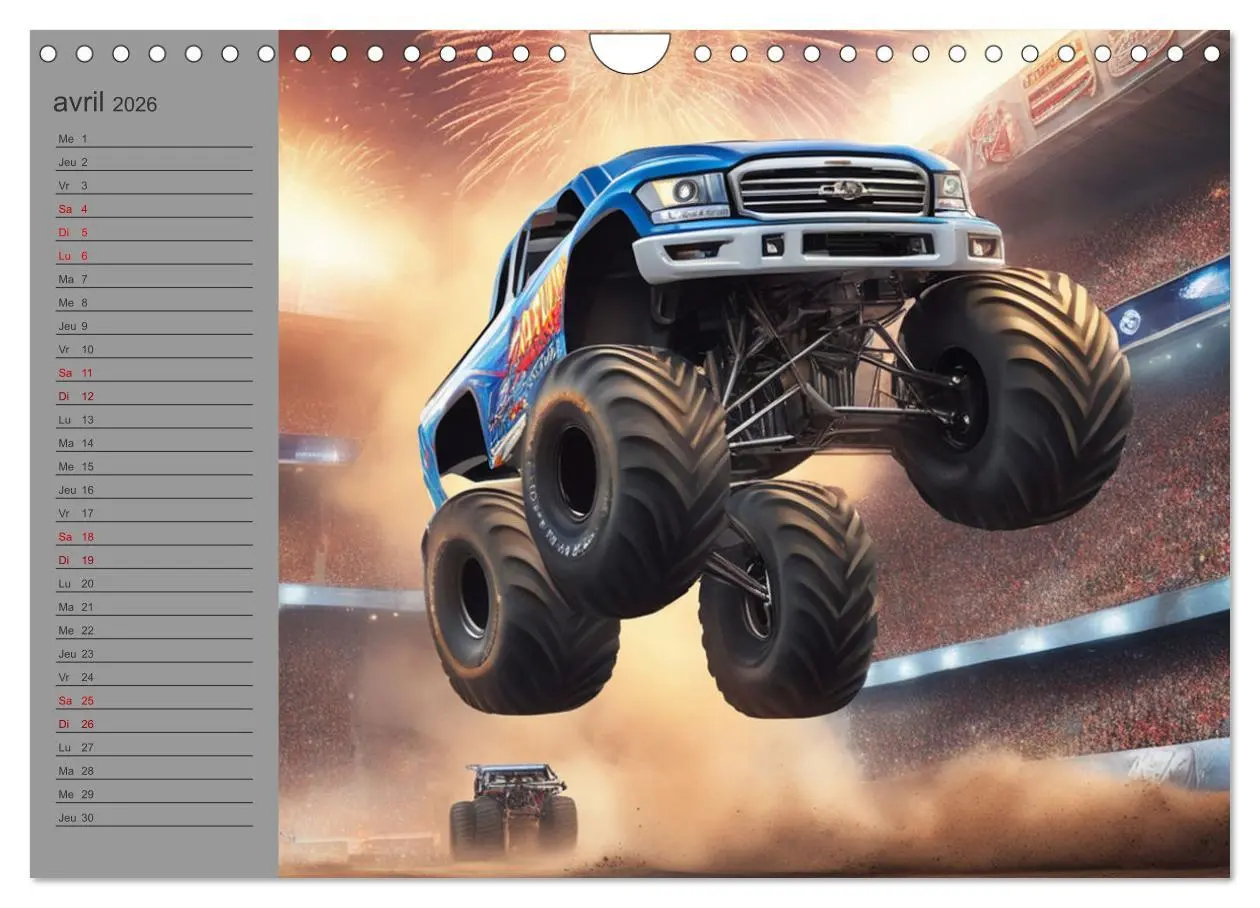 Bild: 9783516540635 | Monster trucks La confrontation ultime (Calendrier mural 2026 DIN...