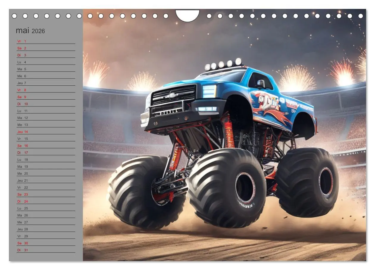 Bild: 9783516540635 | Monster trucks La confrontation ultime (Calendrier mural 2026 DIN...