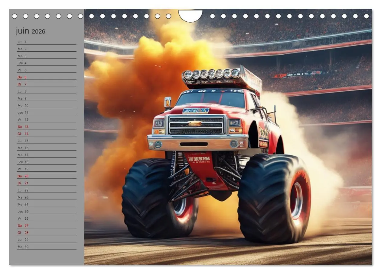 Bild: 9783516540635 | Monster trucks La confrontation ultime (Calendrier mural 2026 DIN...