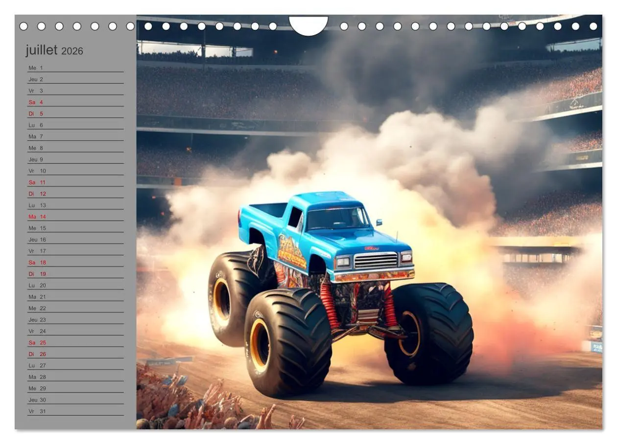 Bild: 9783516540635 | Monster trucks La confrontation ultime (Calendrier mural 2026 DIN...