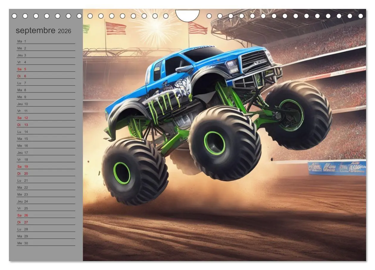 Bild: 9783516540635 | Monster trucks La confrontation ultime (Calendrier mural 2026 DIN...