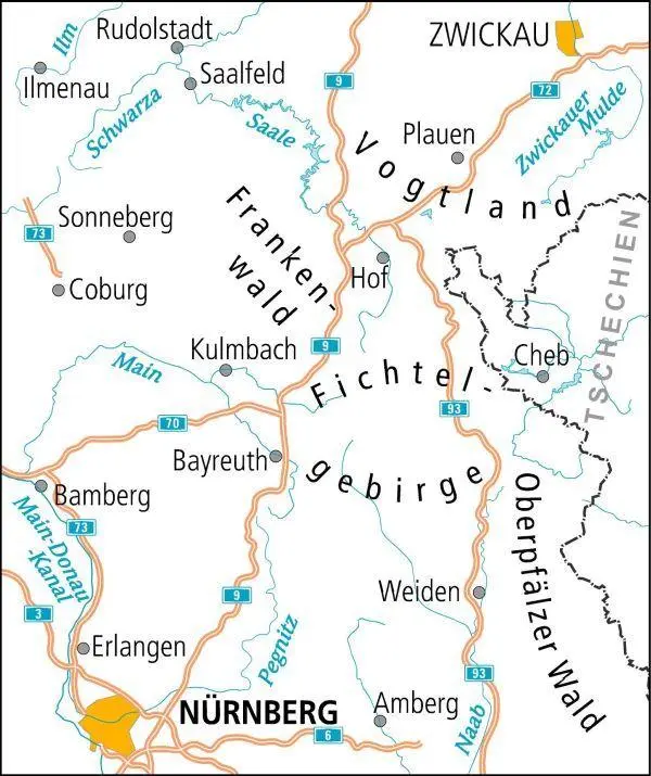 Bild: 9783969900635 | ADFC-Radtourenkarte 18 Oberfranken /Vogtland 1:150.000, reiß- und...
