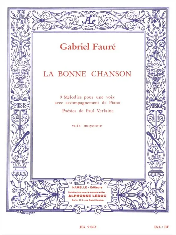 La bonne chanson - 9 Melodies