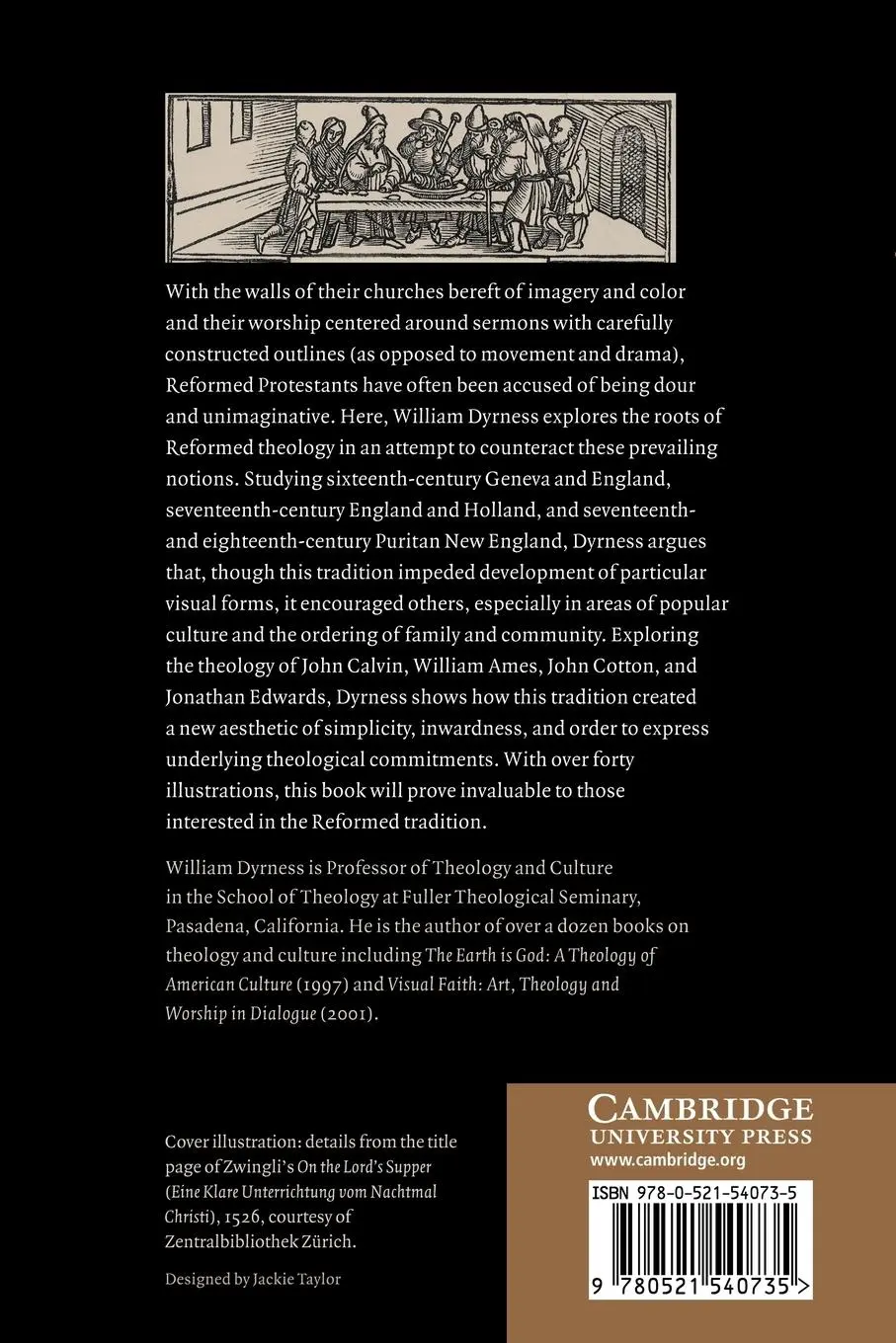 Rückseite: 9780521540735 | Reformed Theology and Visual Culture | William A. Dyrness | Buch