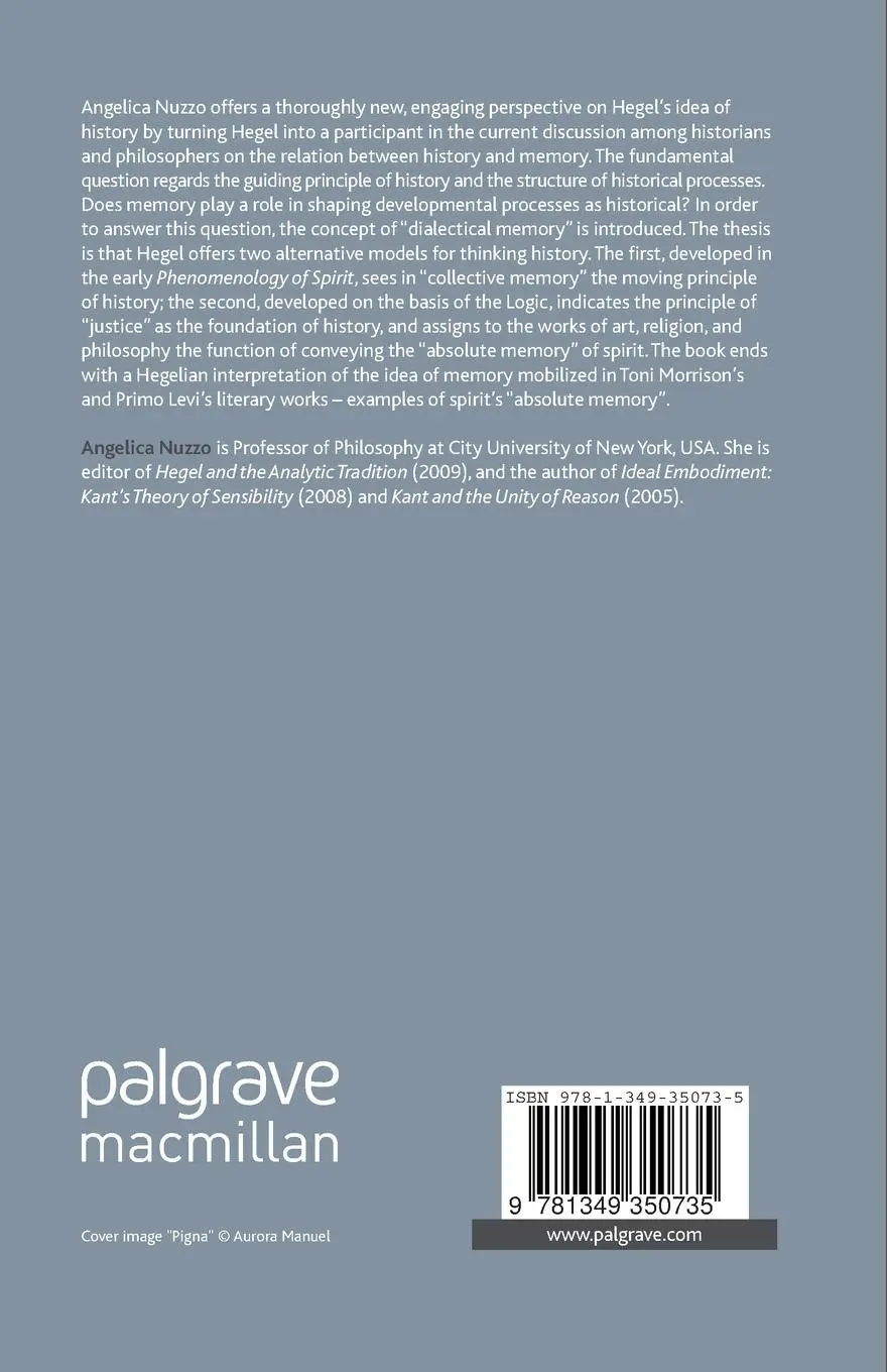 Rückseite: 9781349350735 | Memory, History, Justice in Hegel | Angelica Nuzzo | Taschenbuch | xi