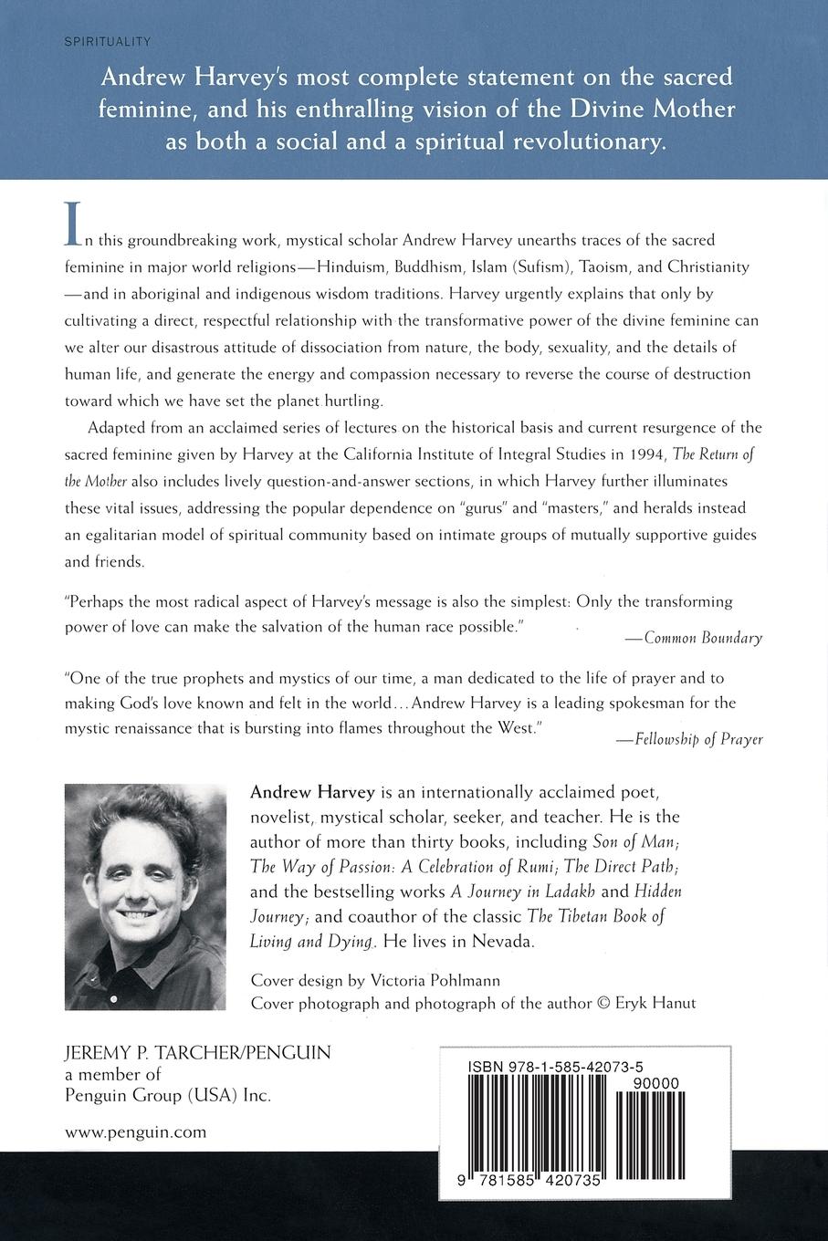 Rückseite: 9781585420735 | The Return of the Mother | Andrew Harvey | Taschenbuch | Englisch