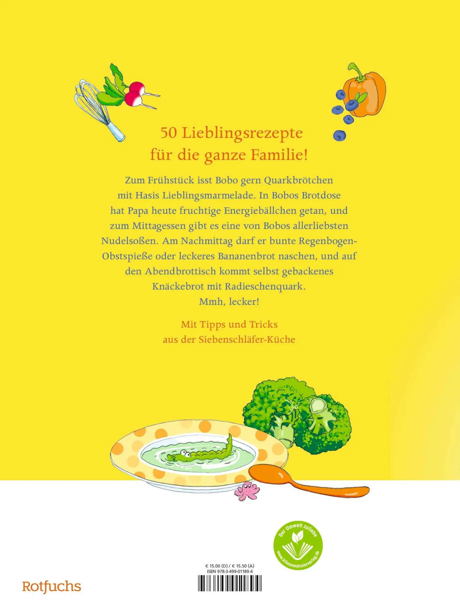 Rückseite: 9783757100735 | Bobo Siebenschläfers allerbeste Rezepte | Markus Osterwalder | Buch
