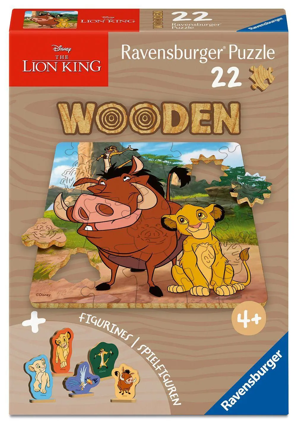 Cover: 4005555040835 | WOODEN Puzzle Kids 22 Teile - Disney Der König der Löwen - Simba's...