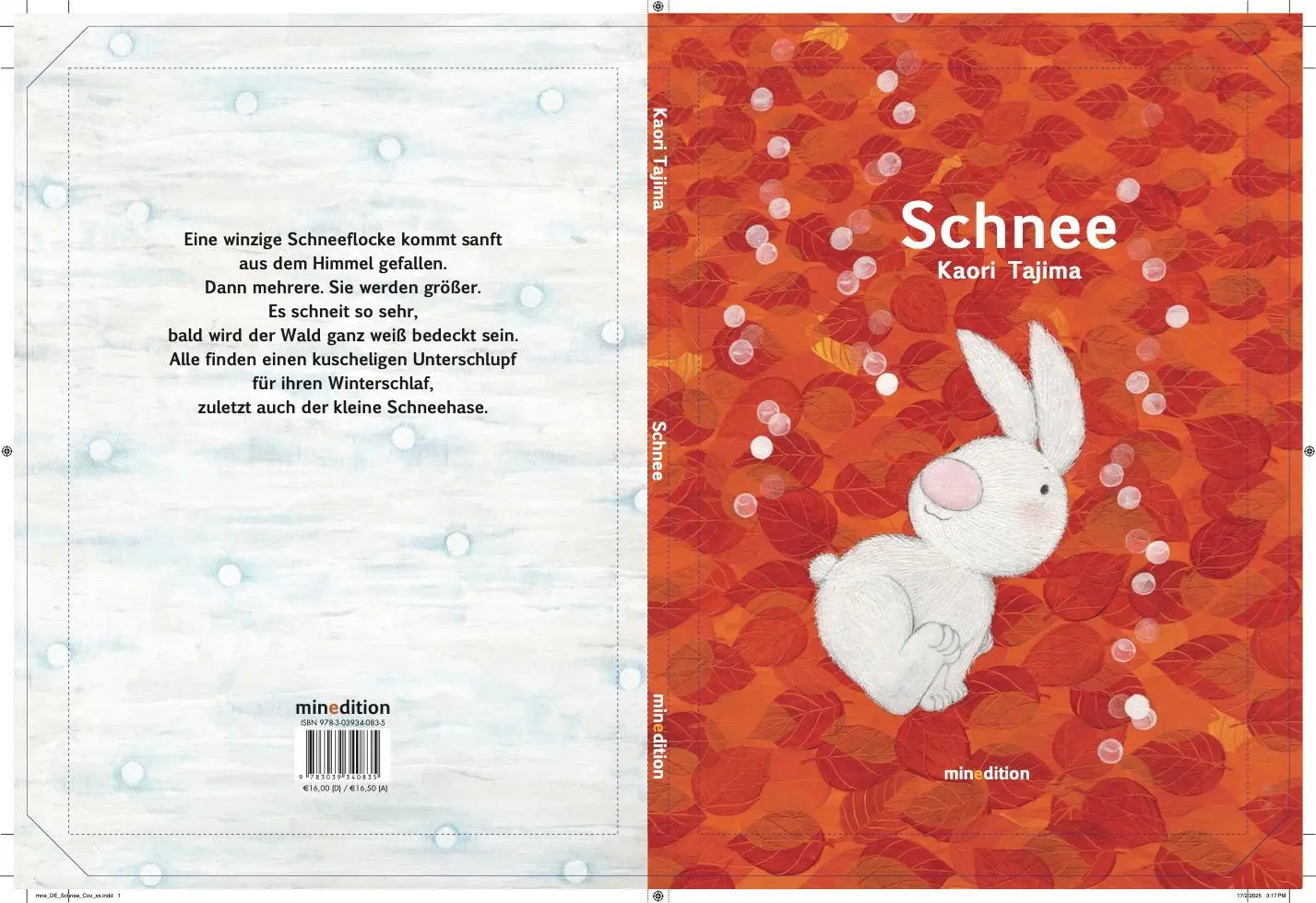 Rückseite: 9783039340835 | Schnee | Kaori Tajima | Buch | 40 S. | Deutsch | 2025 | minedition AG