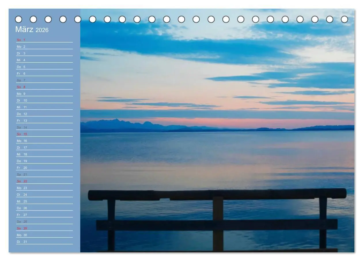 Bild: 9783457810835 | Am schönen Chiemsee (Tischkalender 2026 DIN A5 quer), CALVENDO...