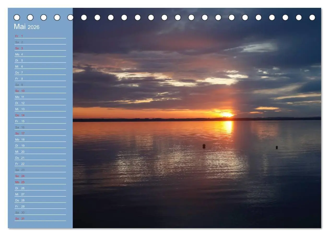 Bild: 9783457810835 | Am schönen Chiemsee (Tischkalender 2026 DIN A5 quer), CALVENDO...