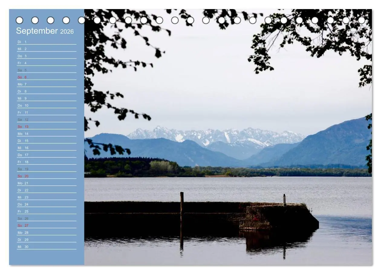 Bild: 9783457810835 | Am schönen Chiemsee (Tischkalender 2026 DIN A5 quer), CALVENDO...