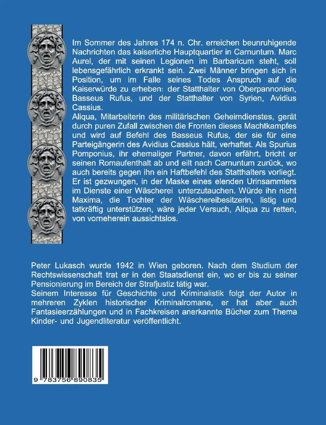 Rückseite: 9783756890835 | Die Versuchung der Macht | Ein Fall für Spurius Pomponius 6 | Lukasch