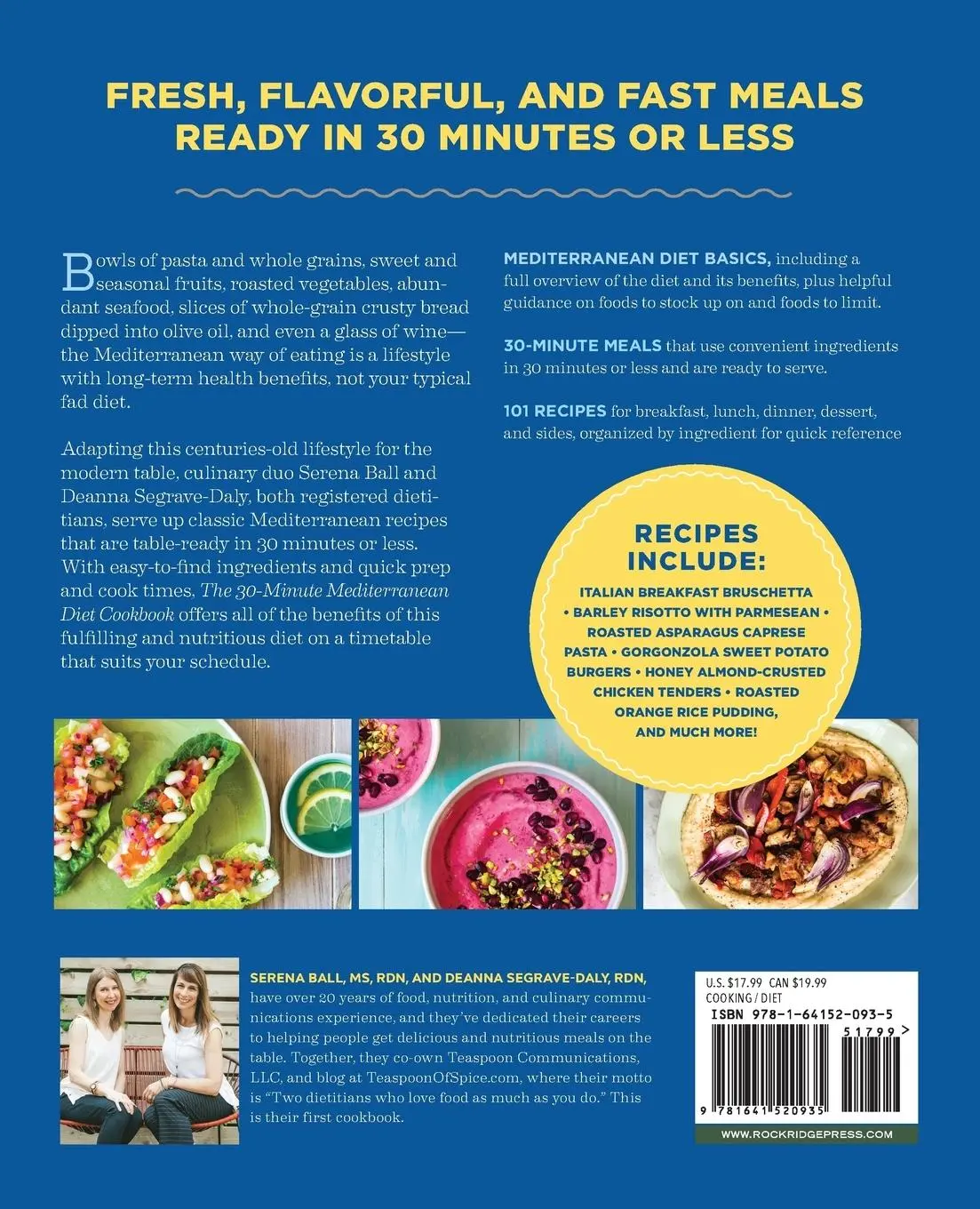 Rückseite: 9781641520935 | The 30-Minute Mediterranean Diet Cookbook | Serena Ball (u. a.) | Buch