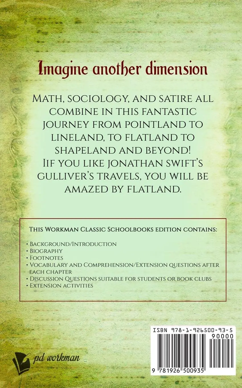 Rückseite: 9781926500935 | Flatland | A Workman Classic Schoolbook | Schoolbooks (u. a.) | Buch