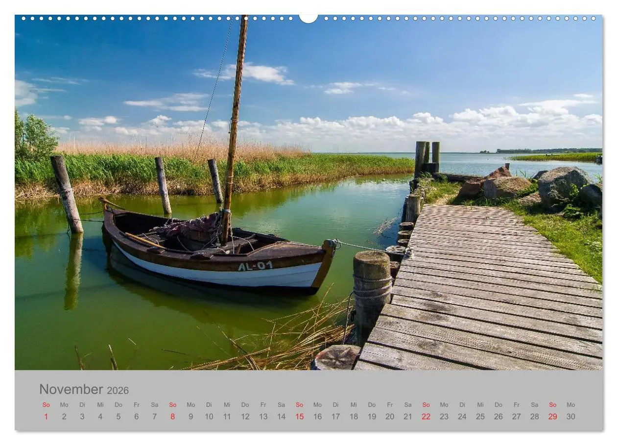 Bild: 9783516130935 | Ostsee, Fischland-Darß (Wandkalender 2026 DIN A2 quer), CALVENDO...