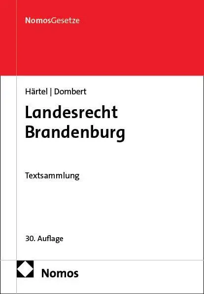 Cover: 9783756020935 | Landesrecht Brandenburg | Textsammlung | Ines Härtel (u. a.) | Buch