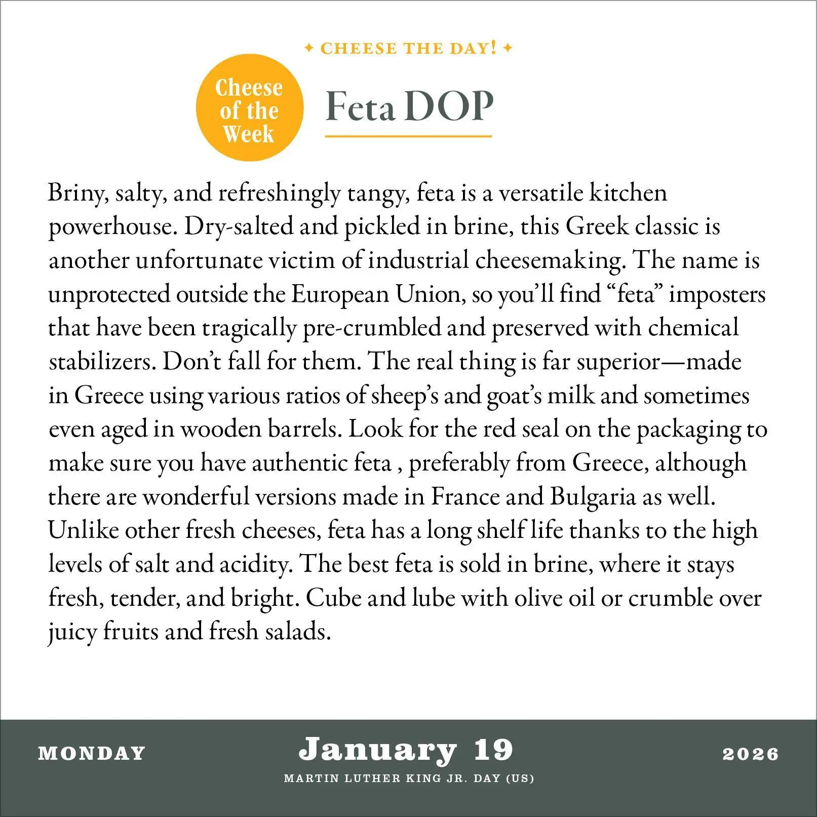 Bild: 9781523531035 | Cheese Sex Death Page-A-Day(r) Calendar 2026 | Erika Kubick (u. a.)