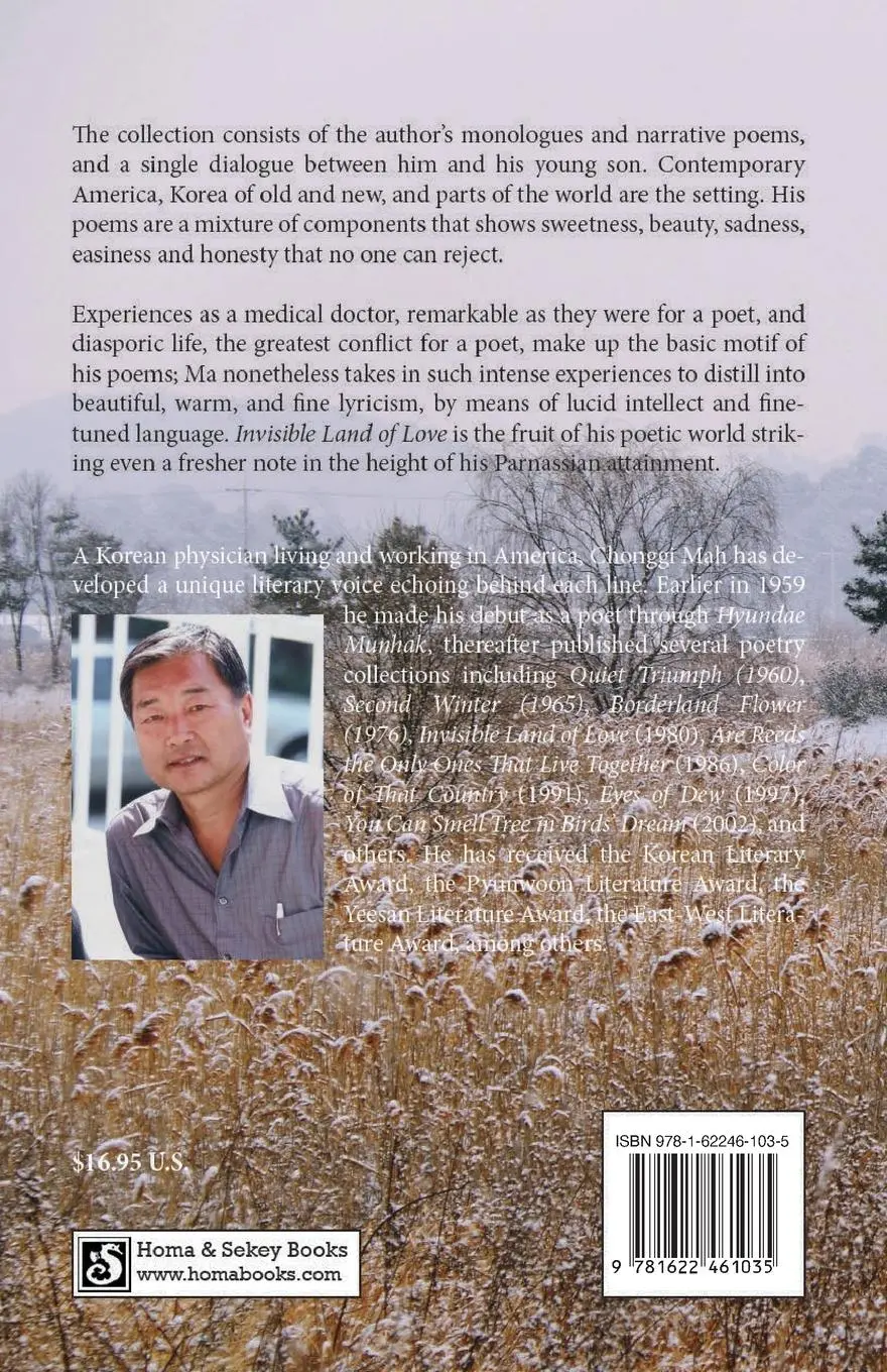 Rückseite: 9781622461035 | Invisible Land of Love | Poems of Chonggi Mah | Chonggi Mah | Buch