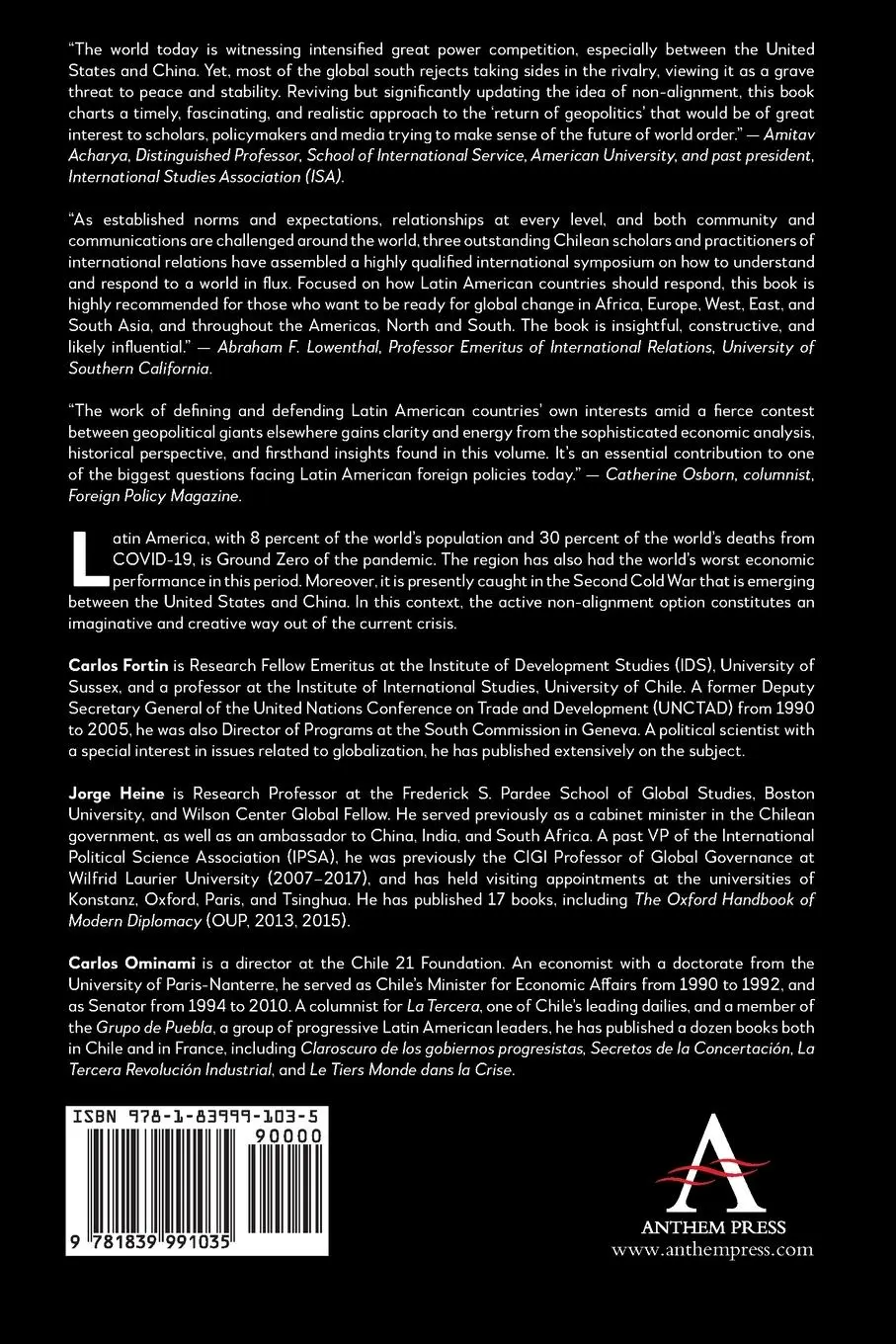Rückseite: 9781839991035 | Latin American Foreign Policies in the New World Order | Heine (u. a.)