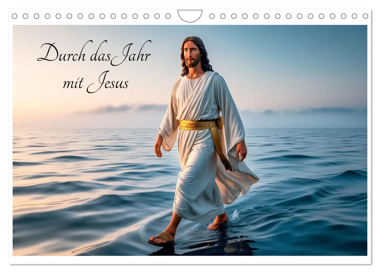 Cover: 9783457311035 | Durch das Jahr mit Jesus (Wandkalender 2026 DIN A4 quer), CALVENDO...