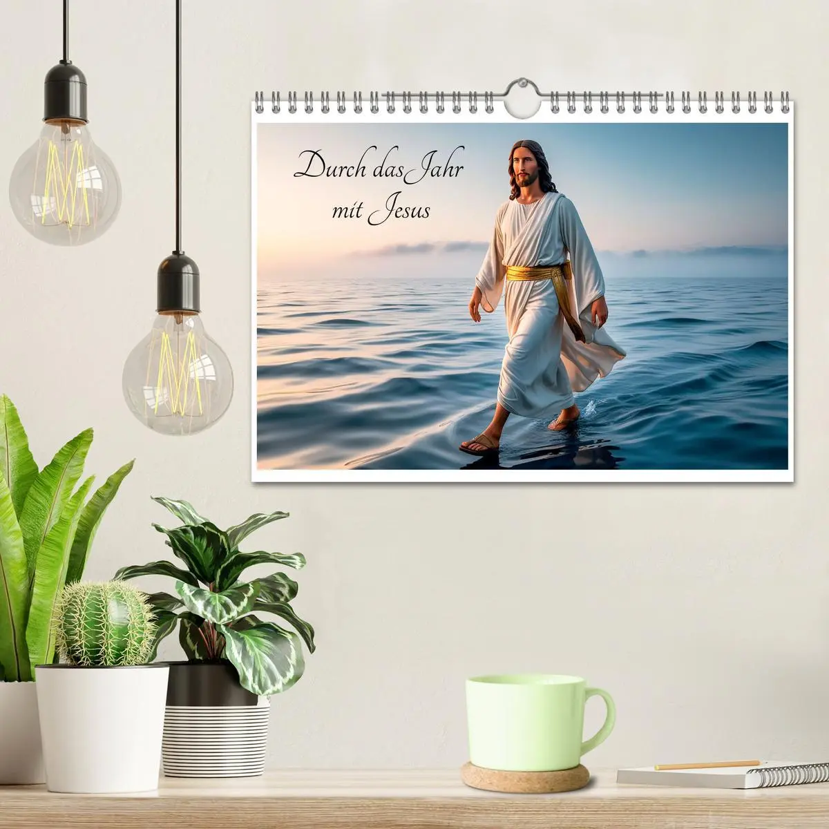 Bild: 9783457311035 | Durch das Jahr mit Jesus (Wandkalender 2026 DIN A4 quer), CALVENDO...